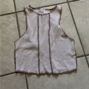 Light grey materiel crop top size extra small